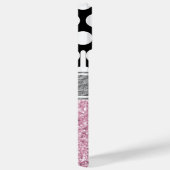 Coques Case-Mate iPhone Parties scintillant rose noir et blanc Polka Dot M (Verso / Droite)