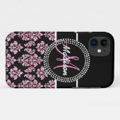 COQUES Case-Mate iPhone PARTIES SCINTILLANT ROSE NOIRE DOMMASQUE VOTRE MON (Dos (Horizontal))