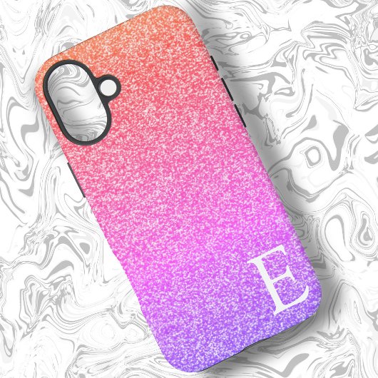 Coques Case-Mate iPhone Parties scintillant rose Ombre Girly imprimée styl