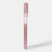 Coques Case-Mate iPhone Parties scintillant rose Ombre Pink Blush Nom (Verso / Droite)