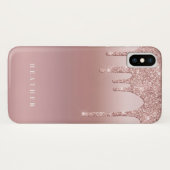 Coques Case-Mate iPhone Parties scintillant rose Ombre rose Blush Personna (Dos (Horizontal))