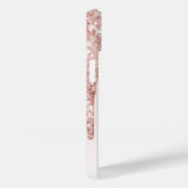 Coques Case-Mate iPhone parties scintillant rose or goutte rose rouge nom  (Verso / Droite)