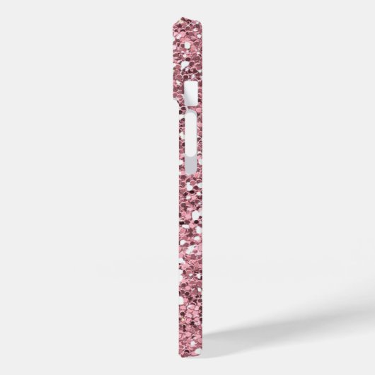 Coques Case-Mate iPhone Parties scintillant rose personnalisée avec votre (Verso / Gauche)