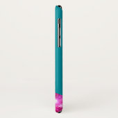 Coques Case-Mate iPhone Parties scintillant rose personnalisée et Aqua Spa (Dos/Gauche)