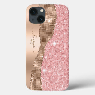 Case-Mate iPhone Case Parties scintillant rose Rose Gold Marble Girl Mon