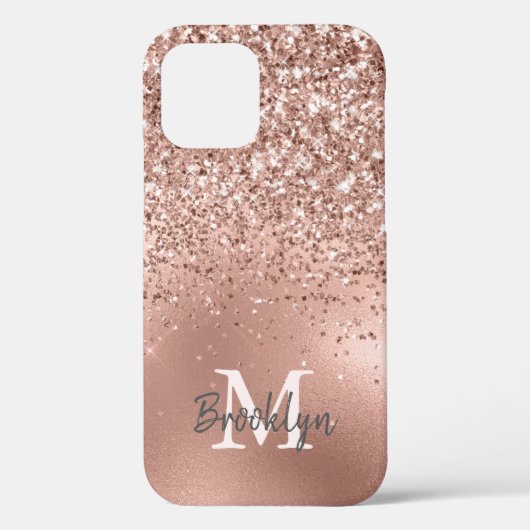 Coques Case-Mate iPhone Parties scintillant Rose Rose Or Confetti Moderne (Verso)