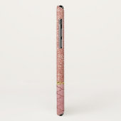 Coques Case-Mate iPhone Parties scintillant rose Rose or et Motif étincela (Dos/Gauche)