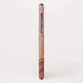 Coques Case-Mate iPhone Parties scintillant rose Rose or et Poster de anim (Dos/Gauche)