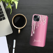 Coques Case-Mate iPhone Parties scintillant rose rose or goutte à goutte p
