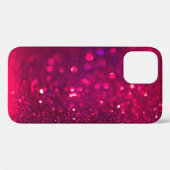 Coques Case-Mate iPhone Parties scintillant rose rouge : Bokeh Abstrait (Verso (horizontal))