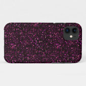 Coques Case-Mate iPhone Parties scintillant rose sombre (Dos (Horizontal))