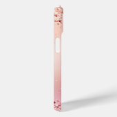 Coques Case-Mate iPhone Parties scintillant rose vierge personnalisée (Verso / Droite)