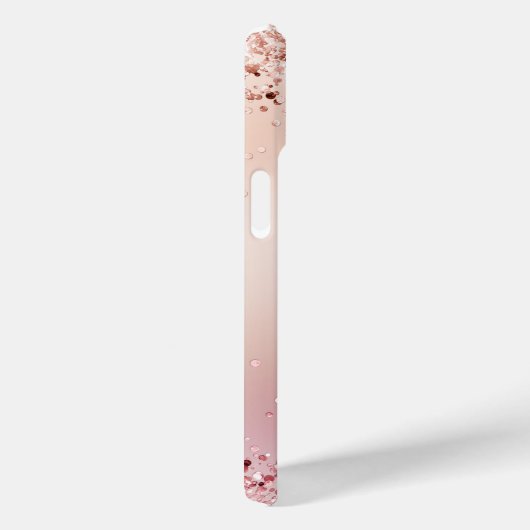 Coques Case-Mate iPhone Parties scintillant rose vierge personnalisée (Verso / Droite)