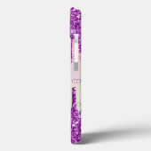 Coques Case-Mate iPhone Parties scintillant rose violet gouttes holographi (Verso / Gauche)