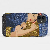 Coques Case-Mate iPhone parties scintillant rosie du rivètre (Dos (Horizontal))