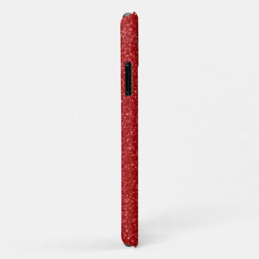 Coques Case-Mate iPhone Parties scintillant rouge (Dos/Droite)