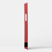 Coques Case-Mate iPhone Parties scintillant rouge, Arrière - plan Parties  (Verso / Droite)