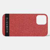 Coques Case-Mate iPhone Parties scintillant rouge, Arrière - plan Parties  (Verso (horizontal))