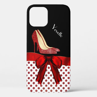 Case-Mate iPhone Case Parties scintillant rouge chic Stilettos