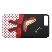Coques Case-Mate iPhone Parties scintillant rouge chic Stilettos iPhone 7  (Dos (Horizontal))