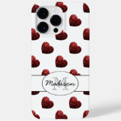 Coques Case-Mate iPhone Parties scintillant rouge étincelles Coeurs motif  (Verso)