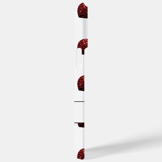 Coques Case-Mate iPhone Parties scintillant rouge étincelles Coeurs motif  (Verso / Droite)