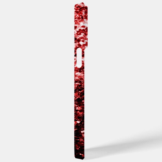 Coques Case-Mate iPhone Parties scintillant rouge flamme Personnaliser (Verso / Droite)