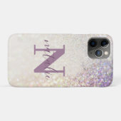 Coques Case-Mate iPhone Parties scintillant Sparkly bokeh personnalisée ro (Dos (Horizontal))