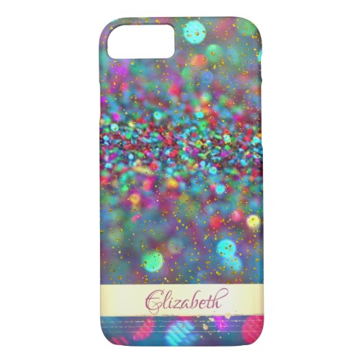 Coques Case-Mate iPhone Parties scintillant tendance Bokeh Gold Confetti- (Dos)