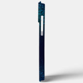 Coques Case-Mate iPhone Parties scintillant Turquoise fille Monogramme éti (Verso / Gauche)