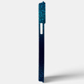 Coques Case-Mate iPhone Parties scintillant Turquoise fille Monogramme éti (Verso / Droite)