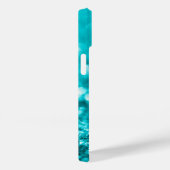 Coques Case-Mate iPhone Parties scintillant Turquoise personnalisée (Verso / Droite)