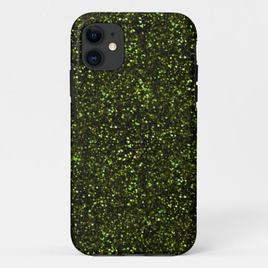 Coques Case-Mate iPhone Parties scintillant vert pomme foncée (Dos)