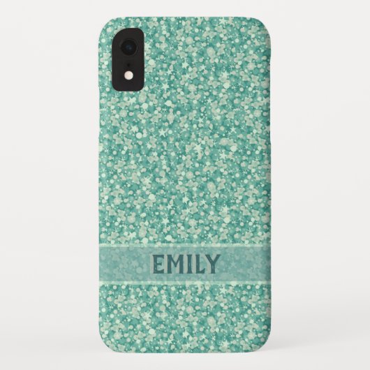 Coques Case-Mate iPhone Parties scintillant verte à la menthe (Dos)
