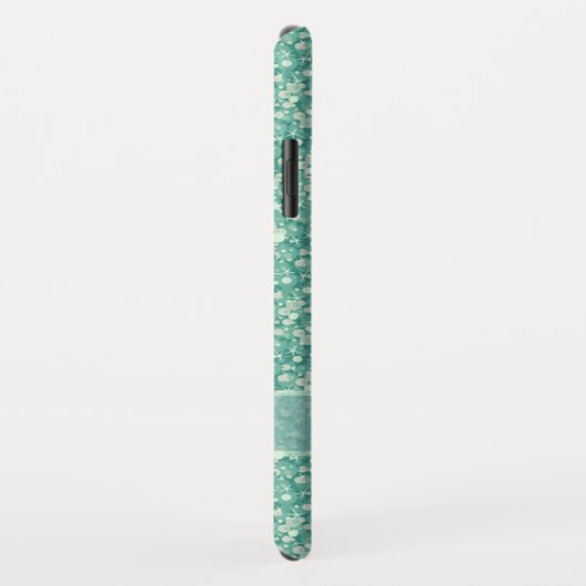 Coques Case-Mate iPhone Parties scintillant verte à la menthe (Dos/Droite)