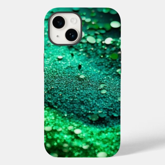 Coques Case-Mate iPhone Parties scintillant verte brillante iPhone Mate Co (Verso)