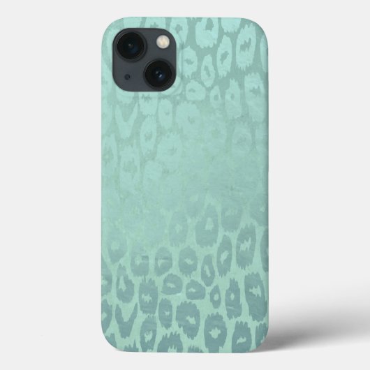 Coques Case-Mate iPhone Parties scintillant verte de mer Léopard Texture (Verso)