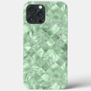 Case-Mate iPhone Case Parties scintillant verte Mint Chic métallique Élé