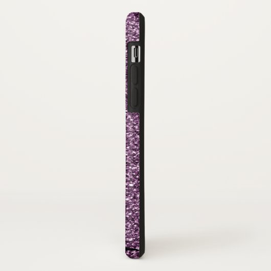 Coques Case-Mate iPhone Parties scintillant violet Faux Shimmer Texture av (Dos/Gauche)