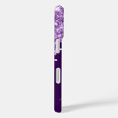 Coques Case-Mate iPhone Parties scintillant violet foncé Lecteurs de verre (Verso / Droite)
