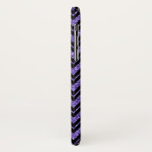 Coques Case-Mate iPhone Parties scintillant violet géométrique et Zigzag n (Dos/Gauche)