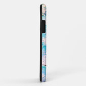 Coques Case-Mate iPhone Parties scintillant violet moderne chic monogramme (Dos/Droite)