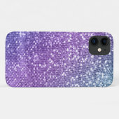 Coques Case-Mate iPhone Parties scintillant violet moderne Shimmer Girly O (Dos (Horizontal))
