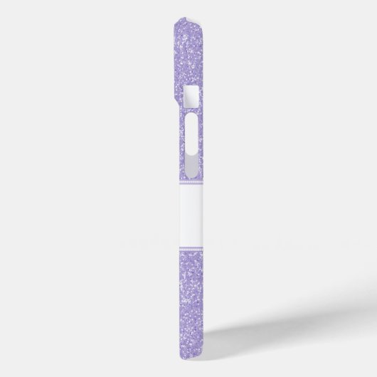 Coques Case-Mate iPhone Parties scintillant violet Monogramme Samsung Gala (Verso / Gauche)