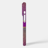 Coques Case-Mate iPhone Parties scintillant violet personnalisée Faux Foil (Verso / Gauche)