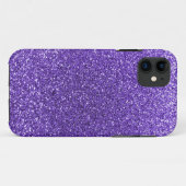 Coques Case-Mate iPhone Parties scintillant violette (Dos (Horizontal))