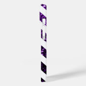Coques Case-Mate iPhone Parties scintillant violette foncée et Chevron bla (Verso / Gauche)