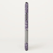 Coques Case-Mate iPhone Parties scintillant violette, pierres de diamant,  (Dos/Droite)