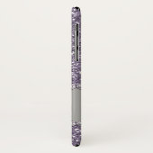 Coques Case-Mate iPhone Parties scintillant violette, pierres de diamant,  (Dos/Gauche)
