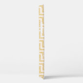 Coques Case-Mate iPhone Parties scintillantes de rayures de Chevron d'or (Verso / Droite)